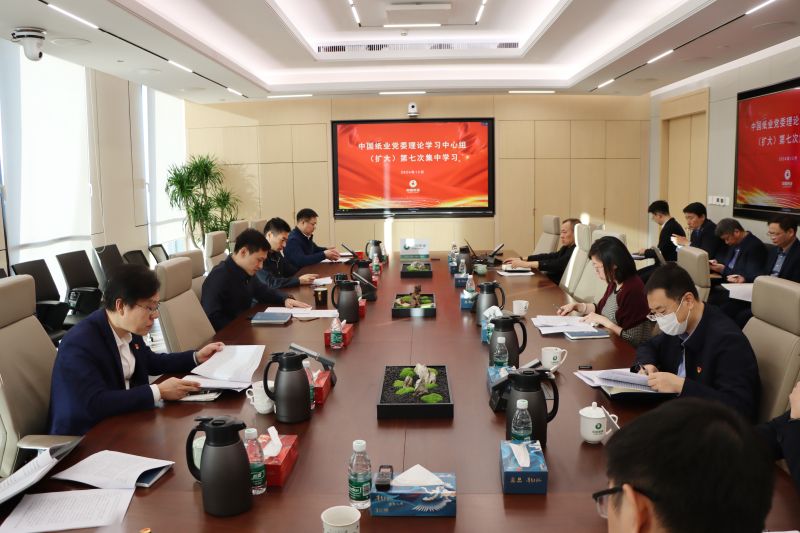 中国纸业开展党委理论学习中心组（扩大） 2024年第七次学习