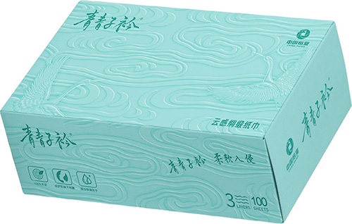 青瓷云缈商务乳霜抽纸