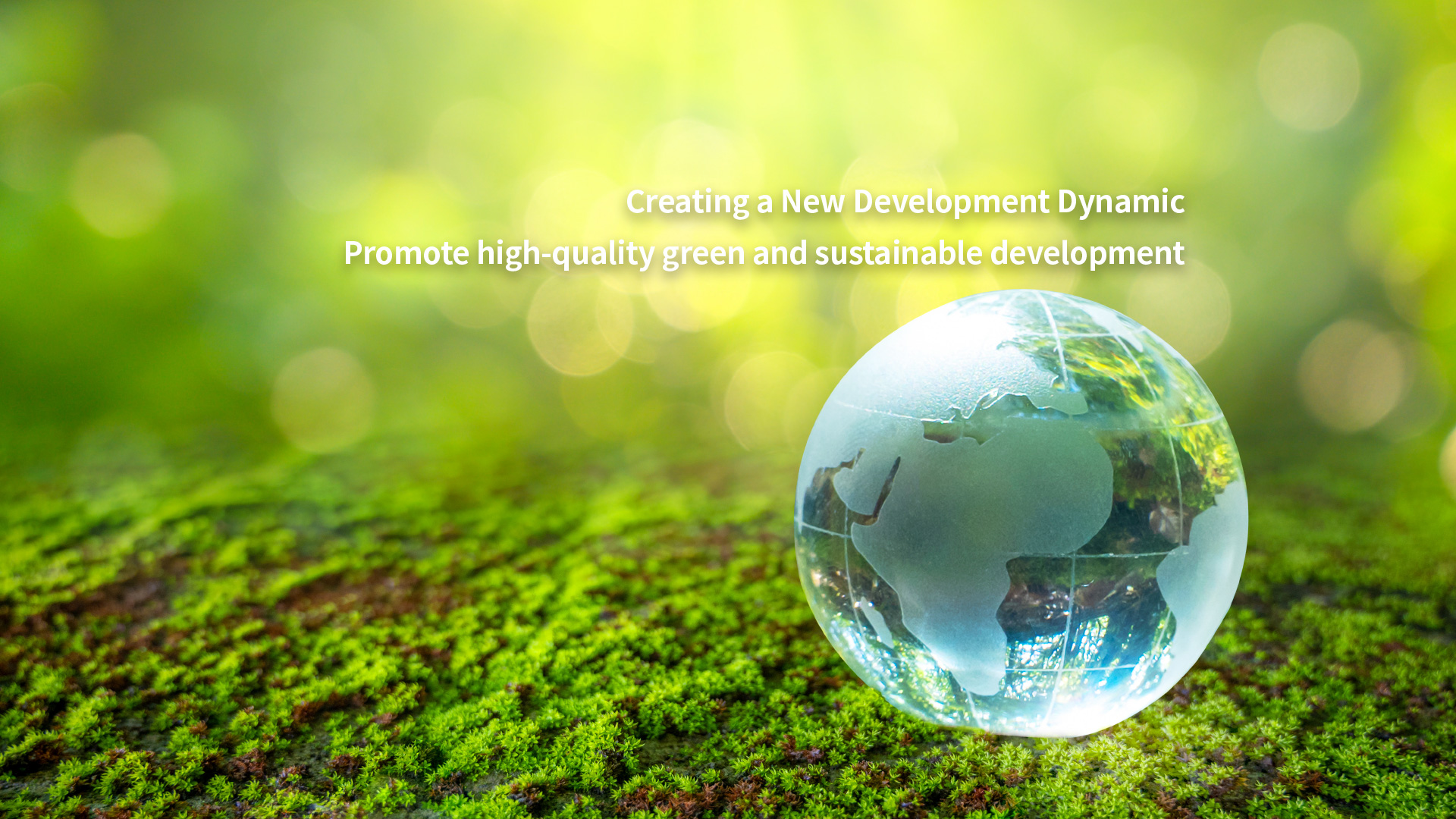 Creating a New Development Dynamic Promote high-quality green and sustainable development